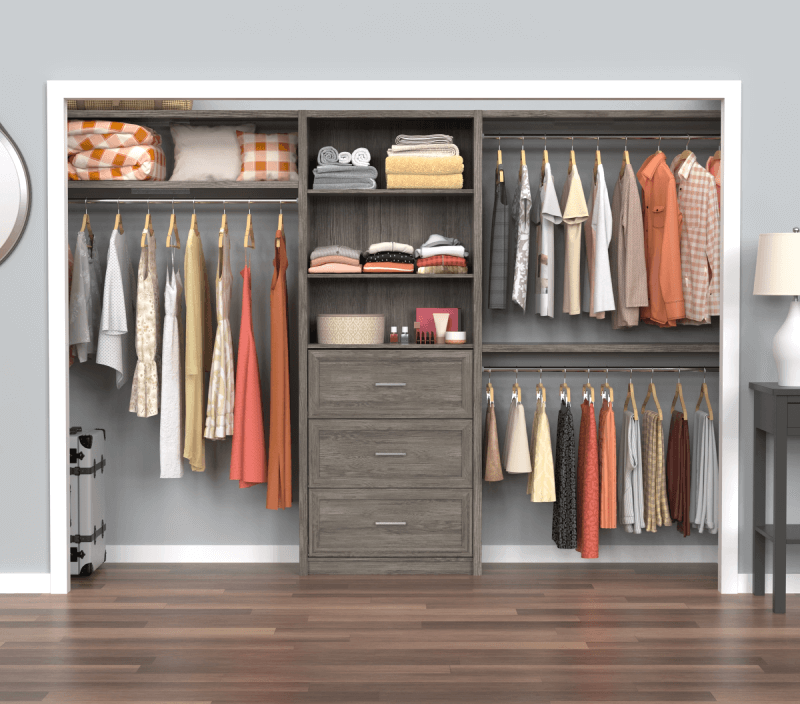 SpaceCreations reach-in closet