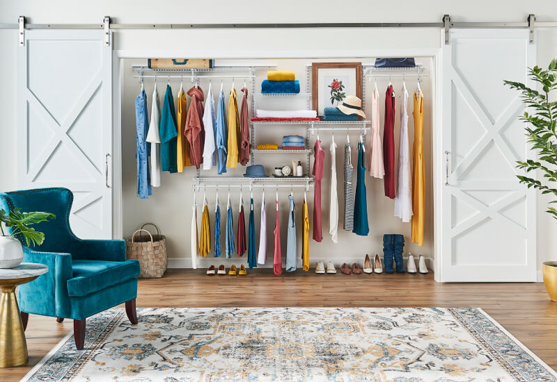 reach-in wire closet system