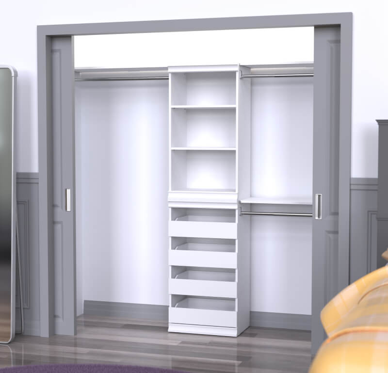 reach-in closet system