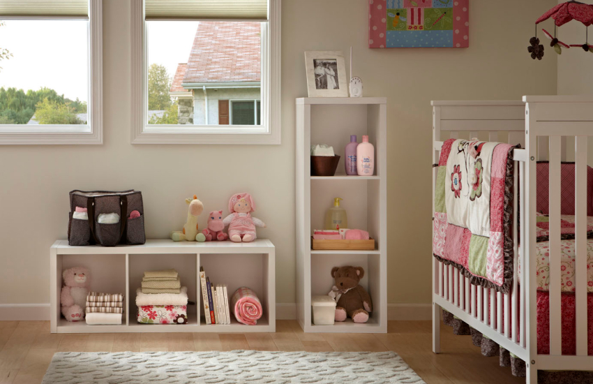 cube storage in nursery