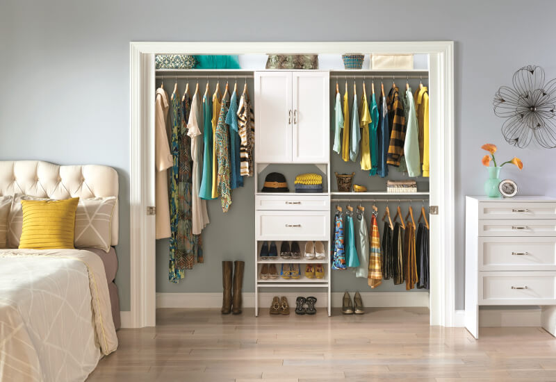 SuiteSymphony is available in pre-designed DIY kits, making upgrading your closet simple and still customizable.