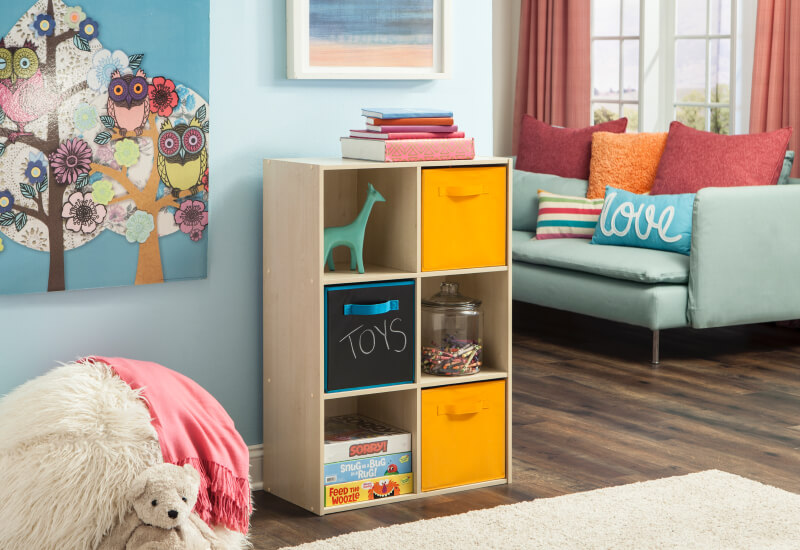 Cube Organizer with Fabric Drawers