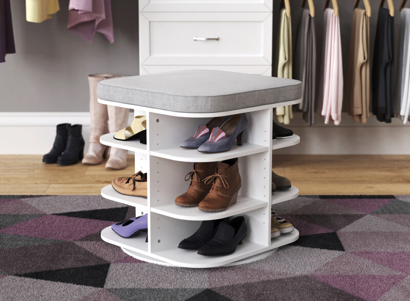 shoe storage ottoman