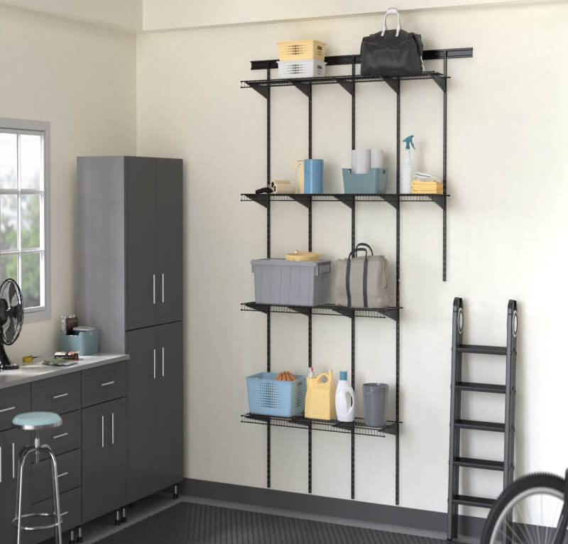 heavy duty shelving in garage
