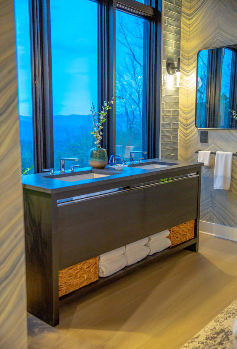 bathroom in mountain home