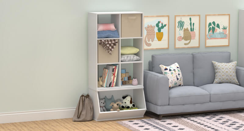 art in kids' playroom