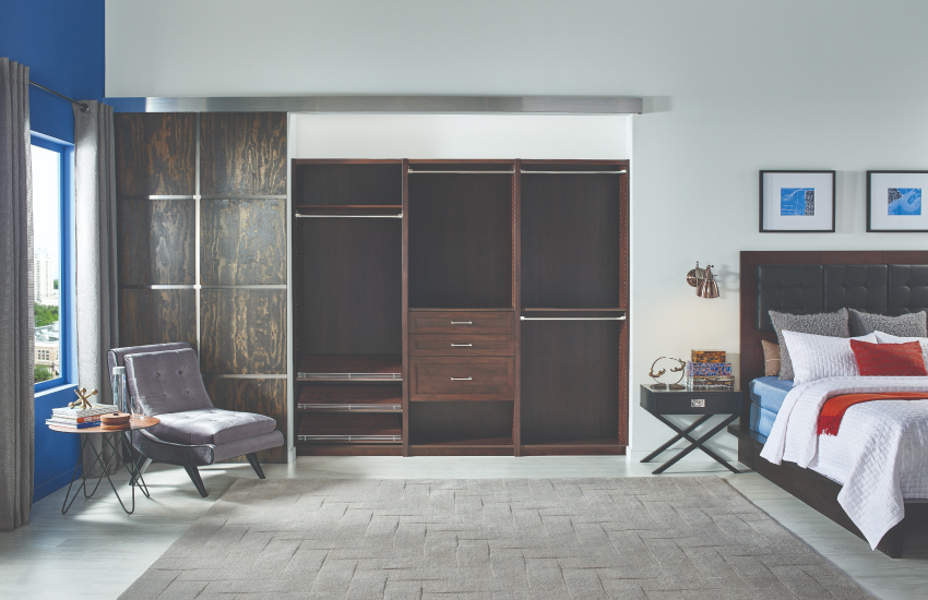 SpaceCreations reach-in closet