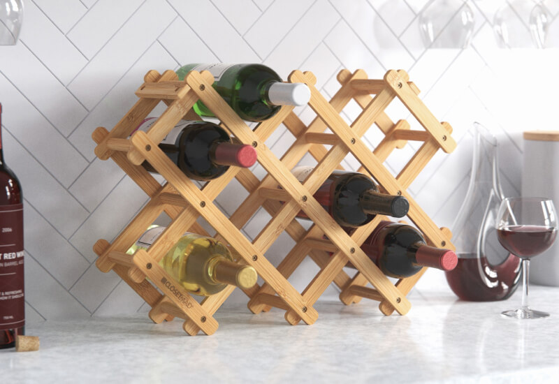 countertop wine rack