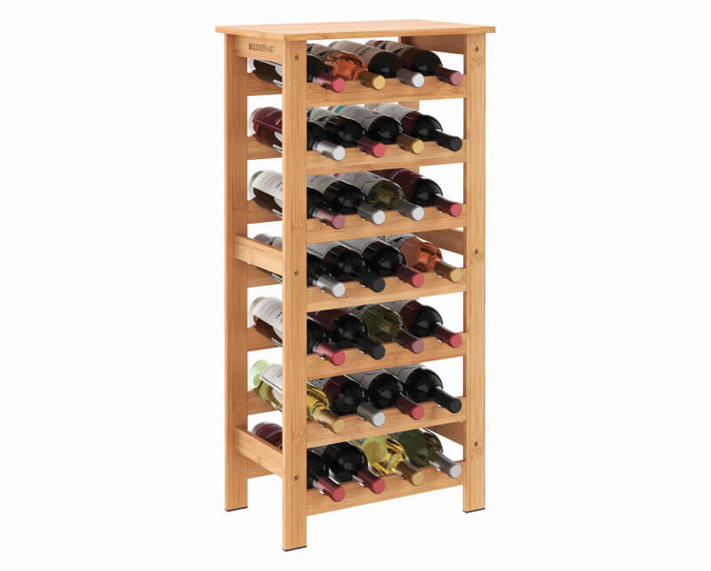 bamboo wine rack