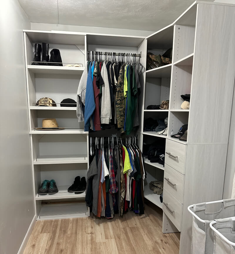 man's closet
