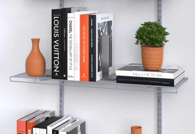 wire bookshelving