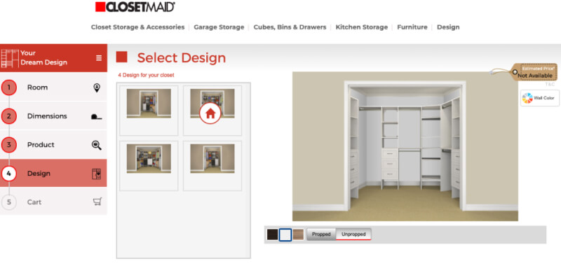ClosetMaid design tool