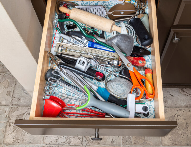 Cleaning Black Holes: Junk Drawers and More