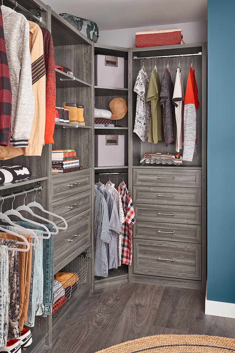 boy's bedroom closet