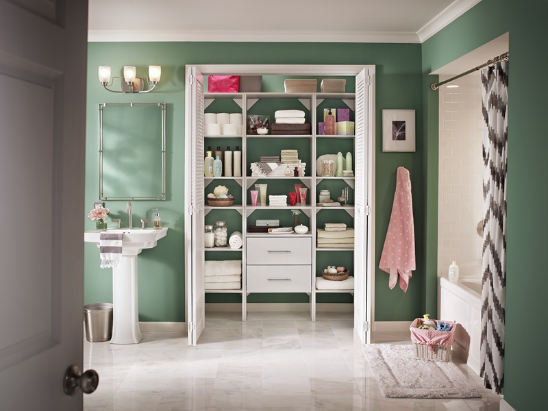 bathroom closet