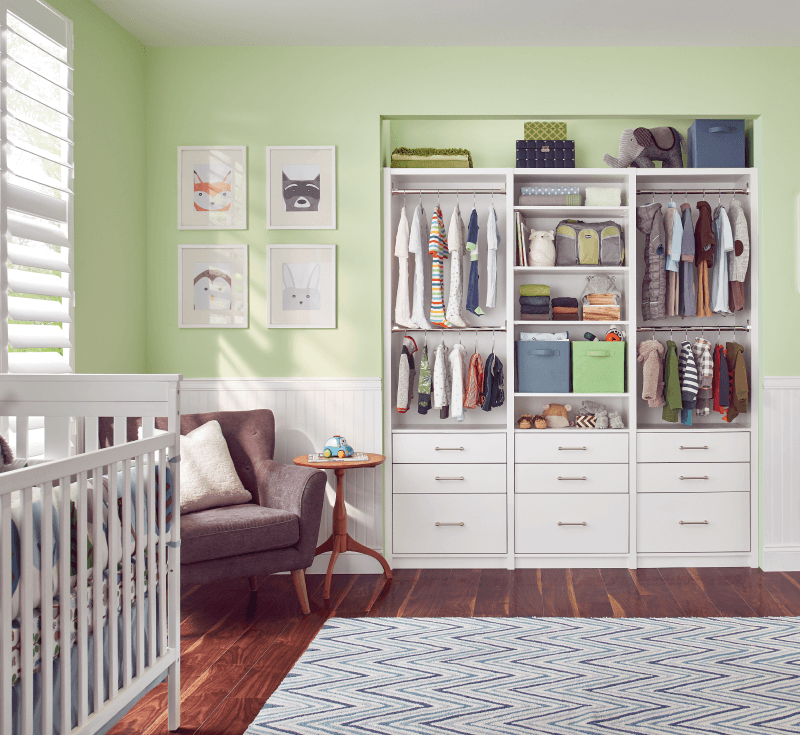 Nursery Room and Toddler Bedroom Storage Ideas