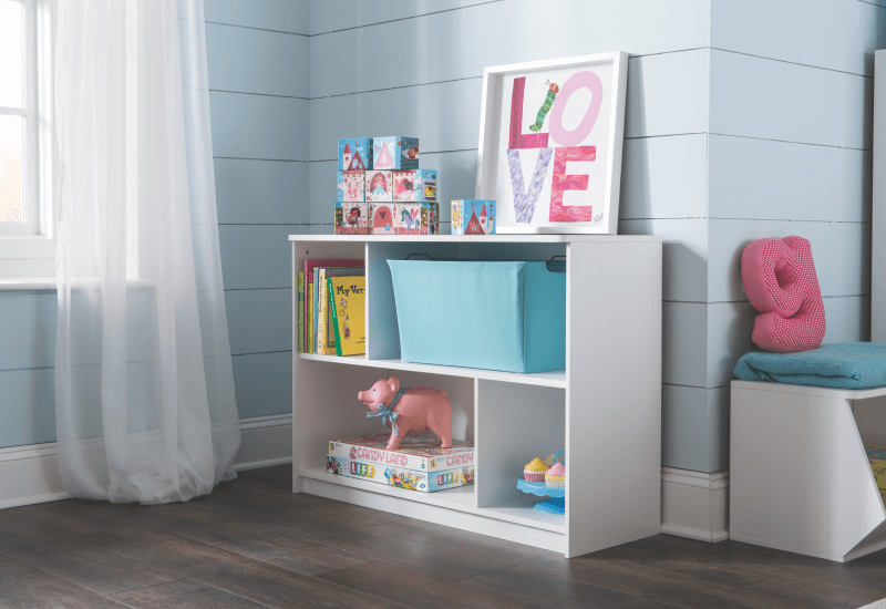 storage cube in kid's room