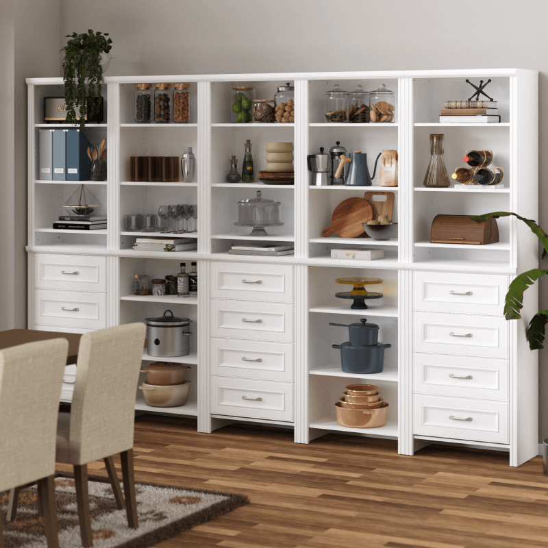 storage for essential serving dishes